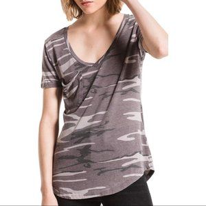 Z Supply | Gray Camo Burnout Pocket Tee